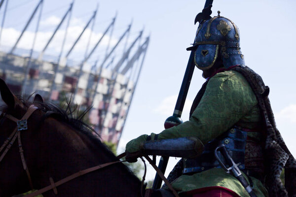 Крылатые гусары - боевая сцена на военном пикнике
