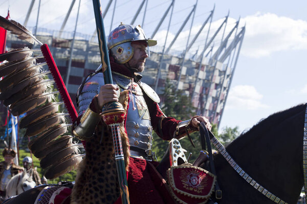 Крылатые гусары - боевая сцена на военном пикнике
