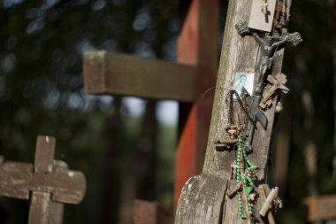 Ortodoks haçlar hacı Kutsal Dağı, Grabarka için getirdim.