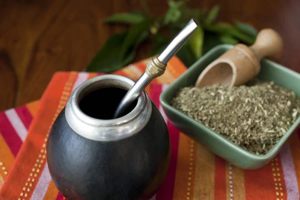 Yerba Mate Matero Ett Bord — Stockfoto