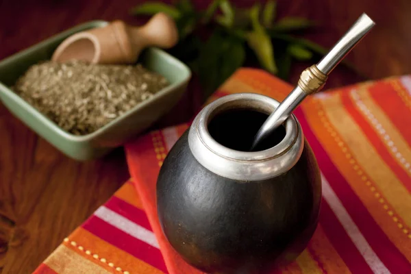 Yerba Mate Matero Sur Une Table — Photo