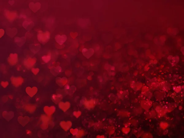 Valentine Hearts Abstract Red Background — Stock Photo, Image