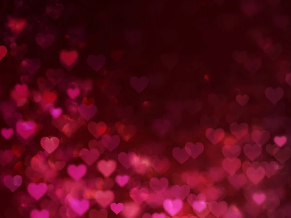 Valentine Hearts Abstract Red Background — Stock Photo, Image