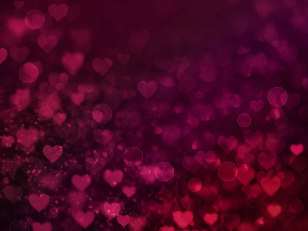 Valentine Hearts Abstract Red Background — Stock Photo, Image