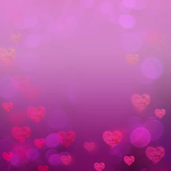 Valentine Hearts Abstract Pink Background — Stock Photo, Image