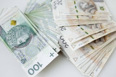 Polonya para birimi para Zlotisi bir sürü