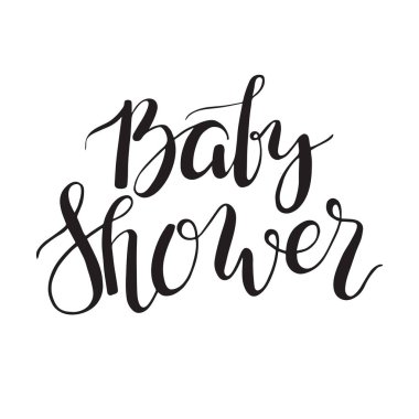 Download Hand Lettering Baby Shower Free Vector Eps Cdr Ai Svg Vector Illustration Graphic Art