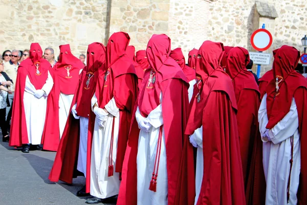 Semana Santa, hombre de paso, procesión, Málaga. España — Foto de Stock