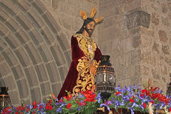 Jesucristo en un passo semana de pasión, España — Foto de Stock