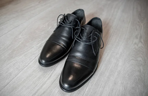 Schwarze Stiefel für Männer — Stockfoto