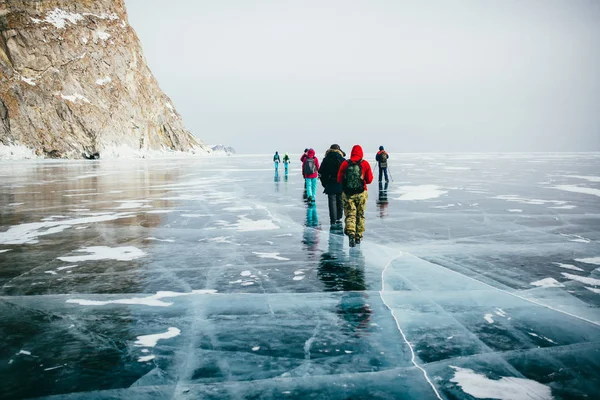 Campagna Ghiaccio Baikal — Foto Stock