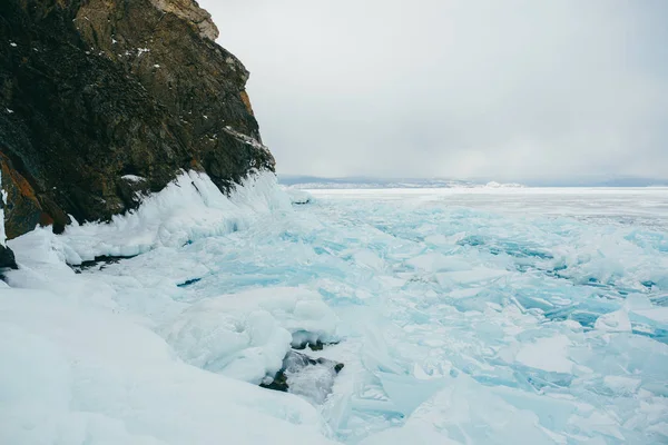 Ciem Lago Baikal — Fotografia de Stock