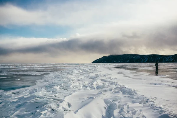 Ciem Lago Baikal — Fotografia de Stock