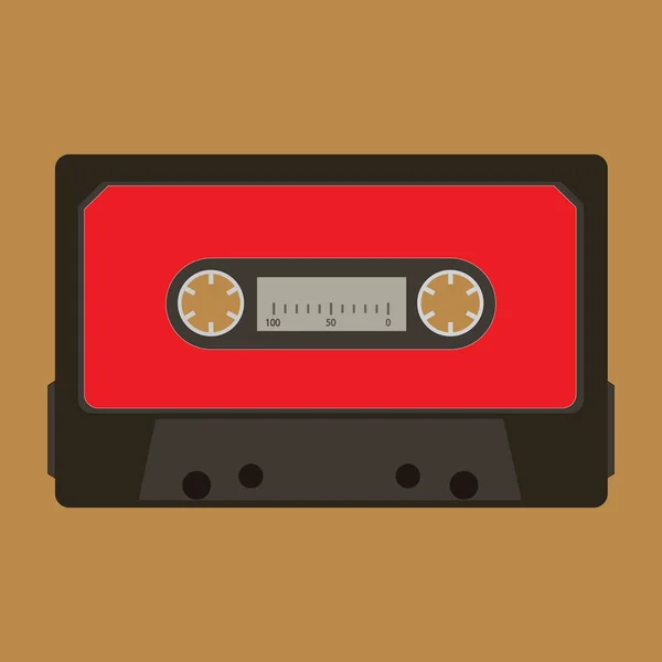 オーディオ カセット テープ. — ストックベクタ