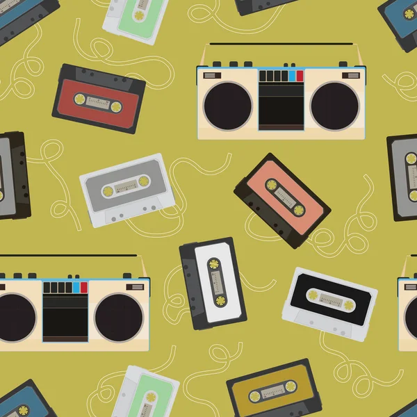 Ses kasetleri ve müzik çalar ile Seamless Modeli.