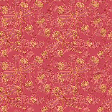 Bitkiler ve yusufçuk ile Seamless Modeli.