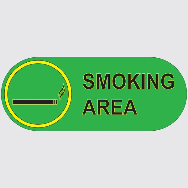 Segnaletica area fumatori . — Vettoriale Stock