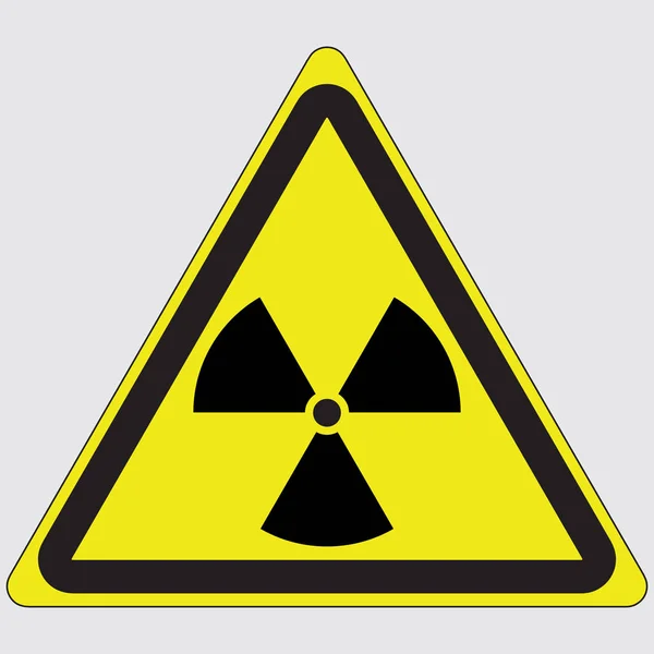 Radiation hazard symbol sign of radhaz threat alert icon label ...