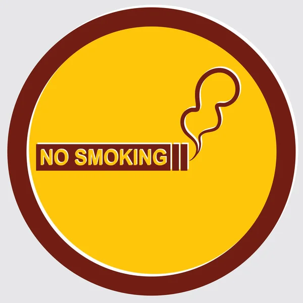 Panneau anti-tabac . — Image vectorielle