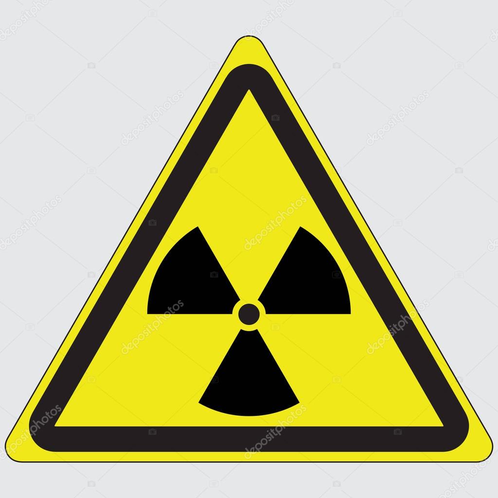 Radiation Hazard Sign Symbol.