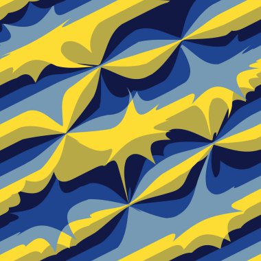 Soyut dekoratif mavi ve sarı arka plan.