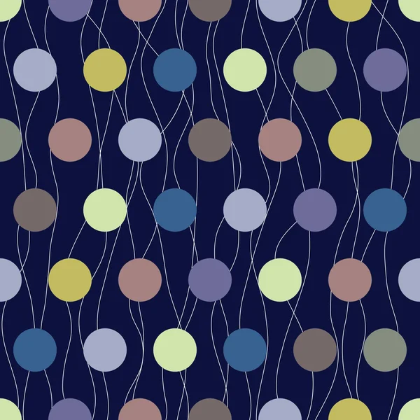 Dekoratif lekeli ve eğri çizgiler ile sorunsuz doku.