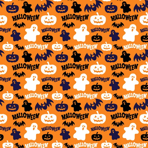 Hayaletler, pumpkins, yarasalar ve yazıtlar ile Seamless Modeli.