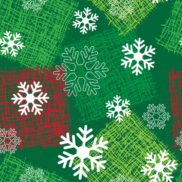背景に白い雪は 正方形をメッシュします シームレス パターン デザインの包装紙 その他 — ストックベクタ