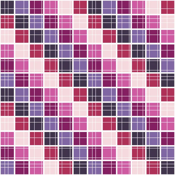 Motif Carreaux Dans Des Tons Violets Modèle Sans Couture — Image vectorielle