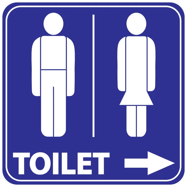 Męska Żeńska Postać Znaki Toalecie Znak Toalecie — Wektor stockowy