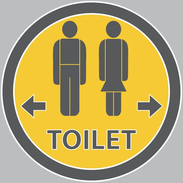 Male Female Figure Signs Toilet Sign Toilet — Stock Vector