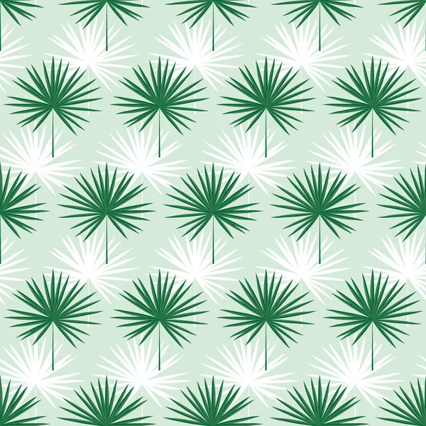 Пальмовые Листья Бесшовный Рисунок — стоковый вектор