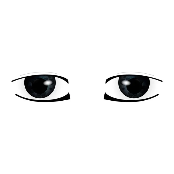 Mänskliga ögon närbild — Stock vektor