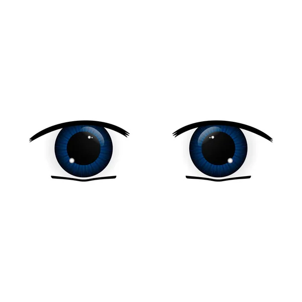 Human eyes closeup — Stock Vector