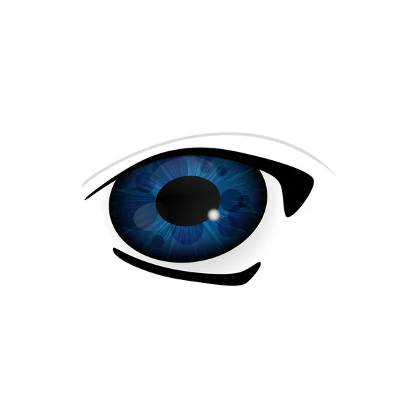 Людське око крупним планом — стоковий вектор