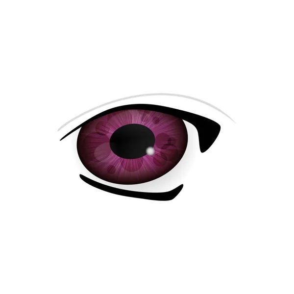 Ojos humanos de cerca — Vector de stock