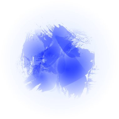 Suluboya fırça darbeleri koyu mavi