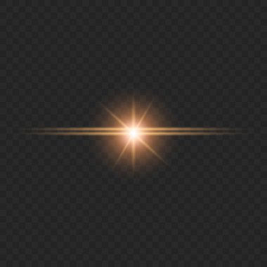 Bir parlama gelen ışık