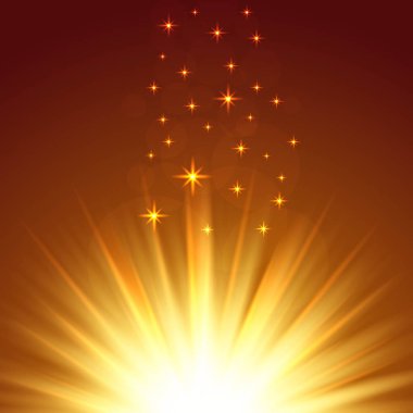 Bir ışık turuncu bir arka plan üzerinde