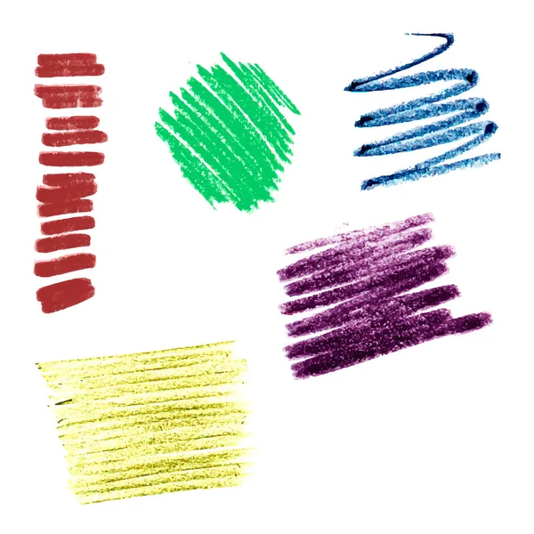 Een set van pastels — Stockfoto