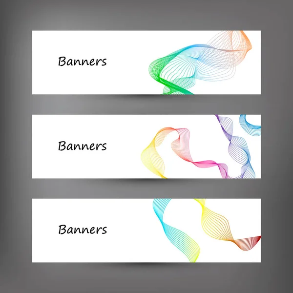 Set van abstracte moderne banner — Stockfoto