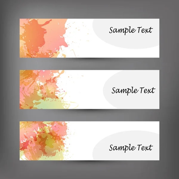 Set van abstracte moderne banner — Stockfoto