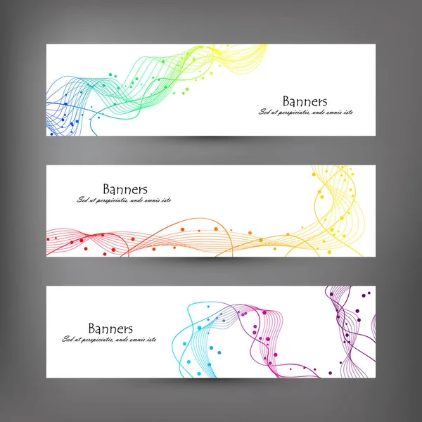 Set van abstracte moderne banner — Stockfoto
