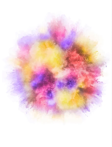 A colored explosion of powder — Stock Photo, Image