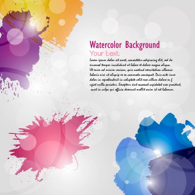 Tasarım için suluboya arka planlar