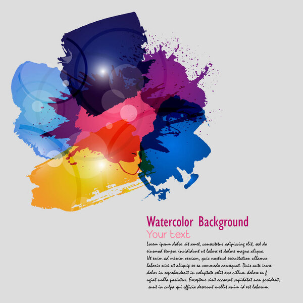 Watercolor backgrounds for design