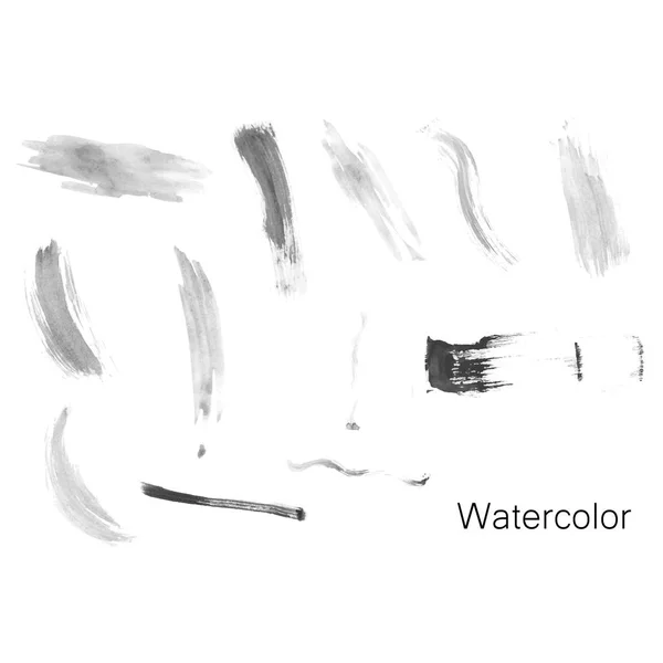 Set watercolor splashes — Stock Photo, Image