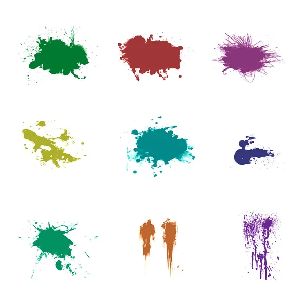 Set of ink spots — Stock Photo, Image