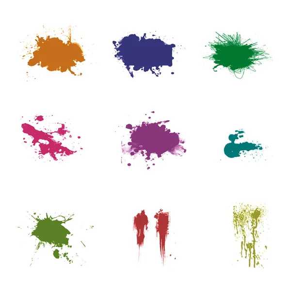 Set of ink spots — Stock Photo, Image