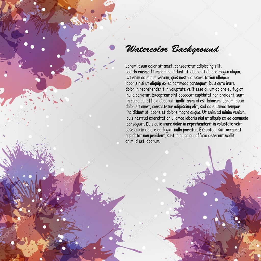 Watercolor backgrounds for design